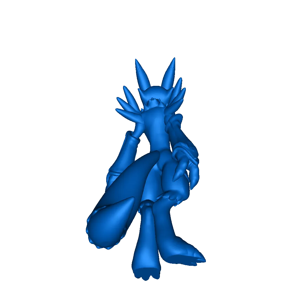 renamon 3d modèles télécharger créalité nuage 3D print model - Mito3D