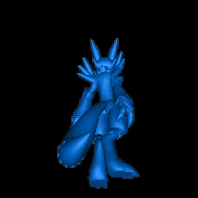 renamon 3d models download creality cloud 3d print model - Mito3D