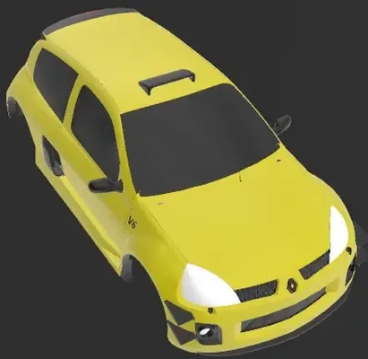 renault clio v6 ralli 3d modeller indir creality bulut 3d print model - Mito3D