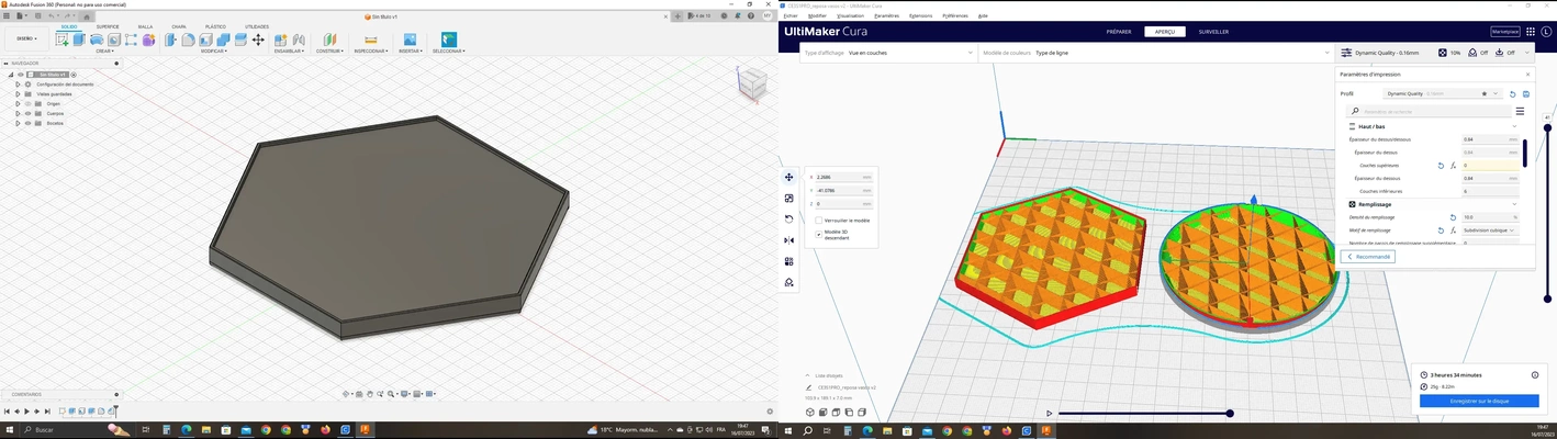 descanso vasos 3d modelos baixar crialidade nuvem 3d print model - Mito3D