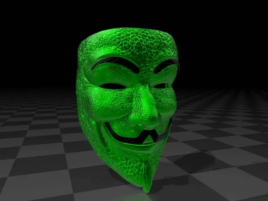 reptilian guyfawkes mask 3d models download creality cloud 3d print model - Mito3D