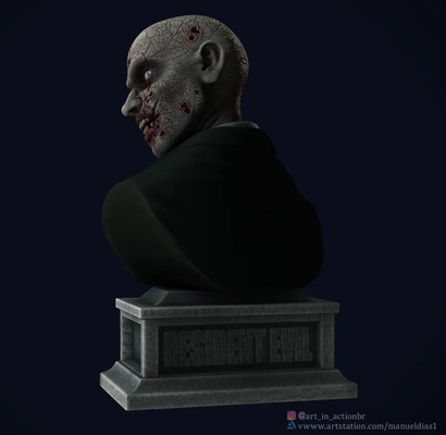 residente male zombie 3d modelli scarica creality nube 3d print model - Mito3D