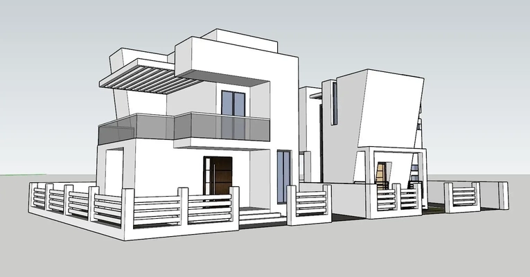 residenziale ville 3d modelli scarica creality nube 3d print model - Mito3D