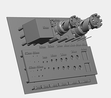 Harz Drucker Prüfung no1 3d print model - Mito3D