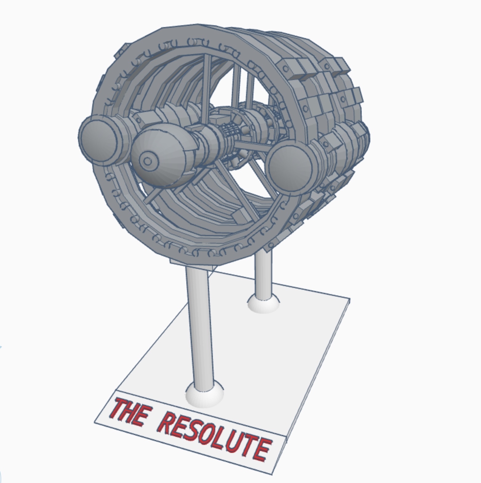 resolute lost space Aircraft 3D print model - Mito3D