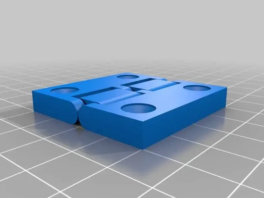 reversível dobradiça parafuso buracos 3d modelos baixar crialidade nuvem 3d print model - Mito3D