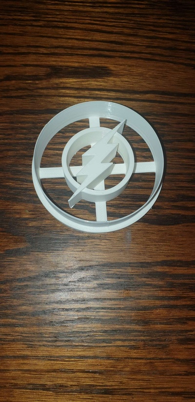 reverse flash cookie cutter 3d models download creality cloud foods 3d print model - Mito3D
