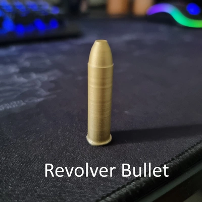 revolver balle 3d modèles télécharger créalité nuage 3d print model - Mito3D