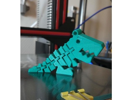 rex porte clés 3d print model - Mito3D