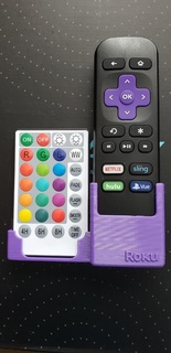 rgb roku remote holder Accessories 3d print model - Mito3D