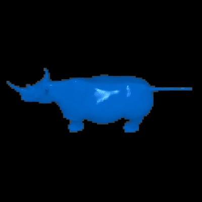 rhinocéros 3d modèles télécharger créalité nuage 3d print model - Mito3D