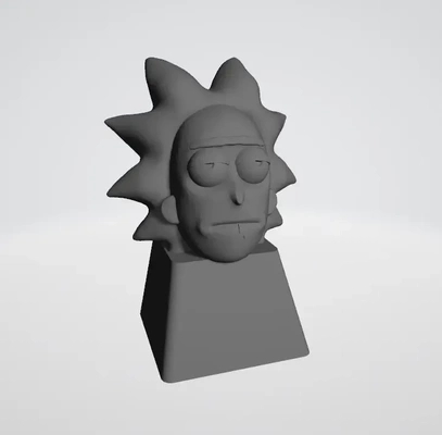 meule morty keycaps 3d modèles télécharger créalité nuage 3d print model - Mito3D