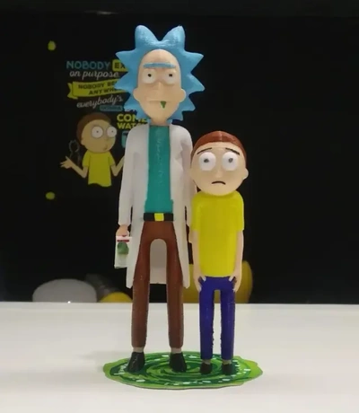 rick sanchez morty 3d modelli scarica creality nube 3d print model - Mito3D