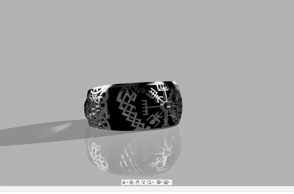 ring viking style 3d modelli scarica creality nube 3d print model - Mito3D