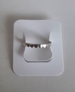 anillo corazones joyería 3d print model - Mito3D