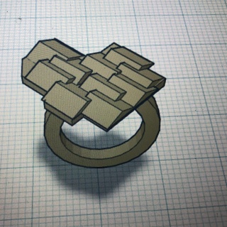 ring love abstract Fashion 3d print model - Mito3D