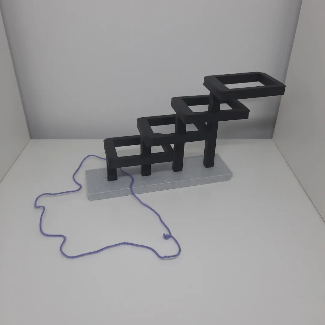 ring staircase puzzle Puzzles & Brain-teasers 3D print model - Mito3D