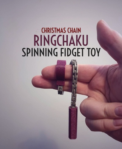 ringchaku spinning fidget toy 3d models download creality cloud 3d print model - Mito3D