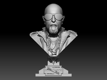 Rob Halford Judas priest métal Dieu Hommes 3d print model - Mito3D