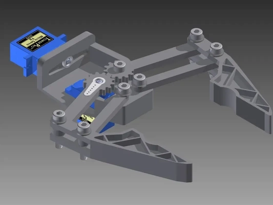 robot pince 9g micro servo 3d modèles télécharger créalité nuage 3d print model - Mito3D