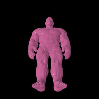 Rocha hulk ficcional personagens 3d print model - Mito3D