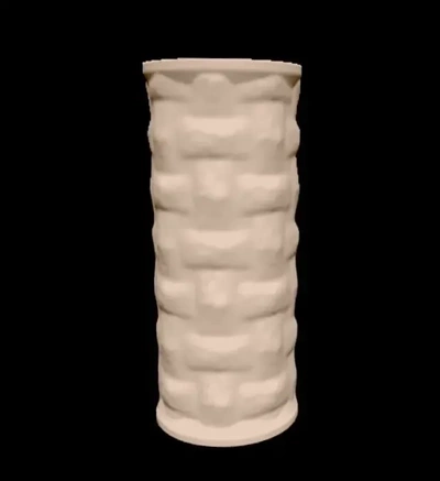 rock pillar vase 3d models download creality cloud 3d print model - Mito3D