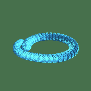rock serpiente reptil 3d print model - Mito3D