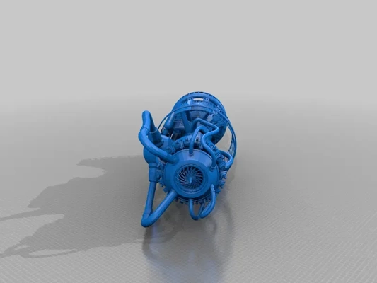 cohete motor gubbins 3d modelos descargar crealidad nube 3d print model - Mito3D