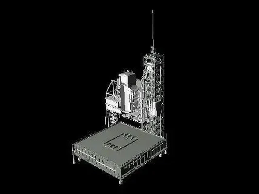 rakete plattform portal turm 3d modelle download realität wolke 3d print model - Mito3D