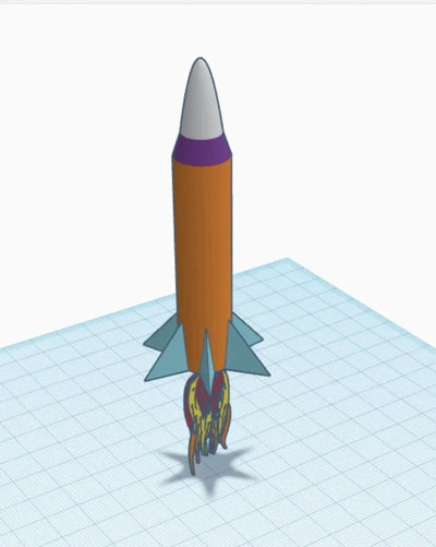 fusée navire 3d modèles télécharger créalité nuage 3d print model - Mito3D