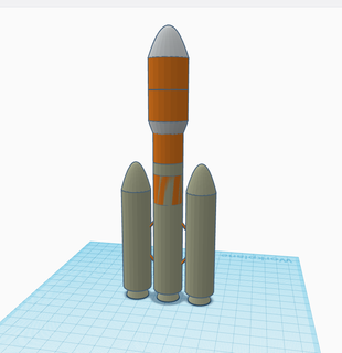 Rakete Stufen Booster Raumschiffe 3d print model - Mito3D