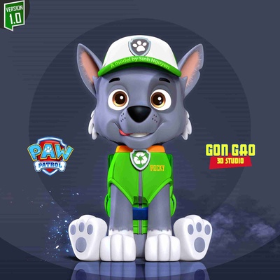 rocky - paw patrol 3d models download creality cloud fictional characters 3d print model - Mito3D