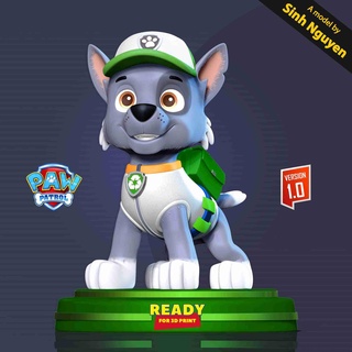 rocky - paw patrol fanart Others 3d print model - Mito3D