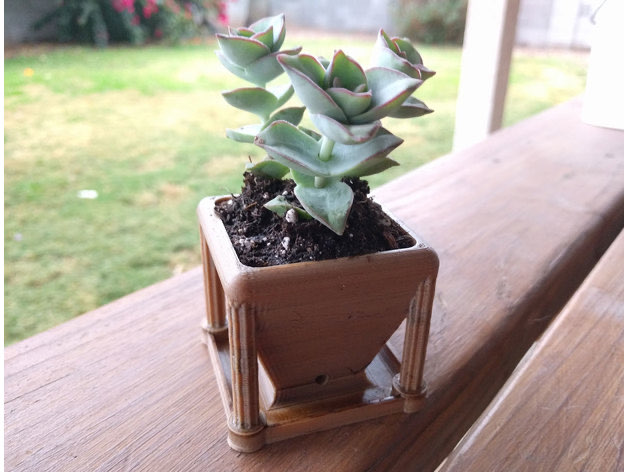 roman desk flower pot Nature & Plants  3D print model - Mito3D