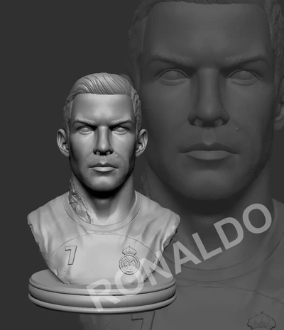 ronaldo 3d modelos descargar crealidad nube 3d print model - Mito3D