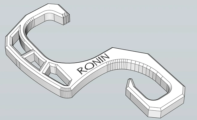 ronin camping hook 3d models download creality cloud 3d print model - Mito3D