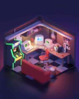 habitación hacker arquitectura paisaje 3d print model - Mito3D