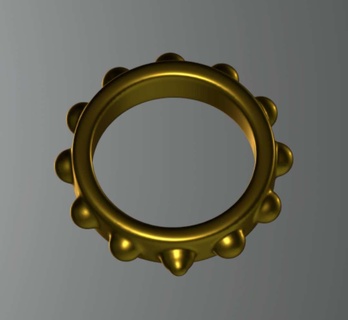 rosario anillo Moda 3d print model - Mito3D