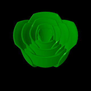 rosa flores 3d print model - Mito3D