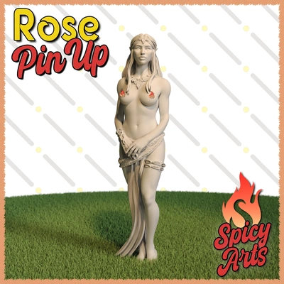 rosa nsfw pie pin up 3d modelos descargar crealidad nube 3d print model - Mito3D