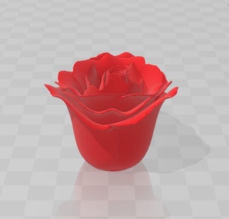 Rose 3d Modelle download Realität Wolke Natur Pflanzen 3d print model - Mito3D