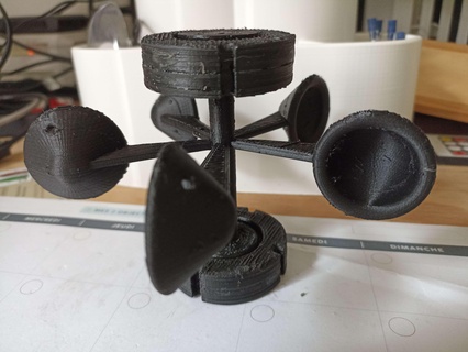 roue eau água roda 3d print model - Mito3D