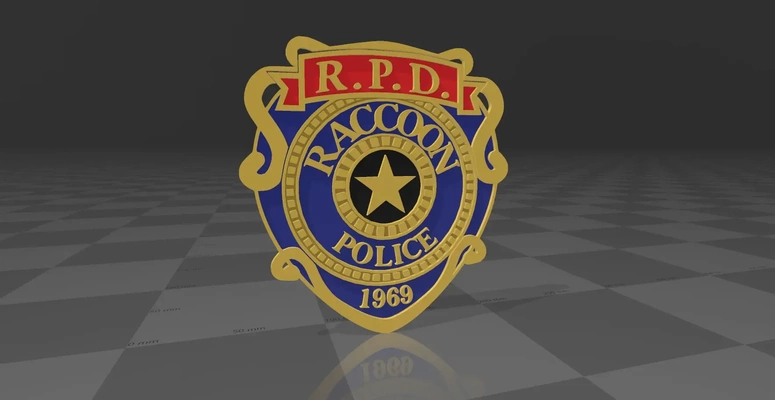 rpd badge 3d models download creality cloud 3d print model - Mito3D