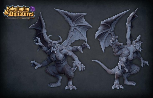 rpm patreon request armed stone gargoyle Others 3d print model - Mito3D