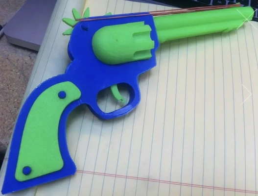 rubber band gun 3d models download creality cloud 3d print model - Mito3D