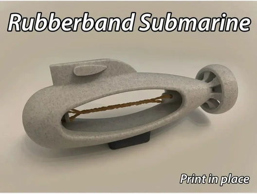 rubber band submarine 3d models download creality cloud 3d print model - Mito3D