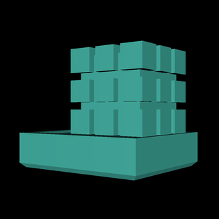 rubix cube phine titulaire soutien DIY 3d print model - Mito3D