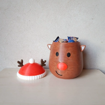 rudolph bowl 3d models download creality cloud 3d print model - Mito3D