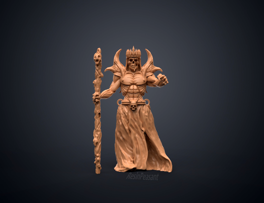 ruined one - necromancer miniature 3d models download creality cloud monsters 3d print model - Mito3D