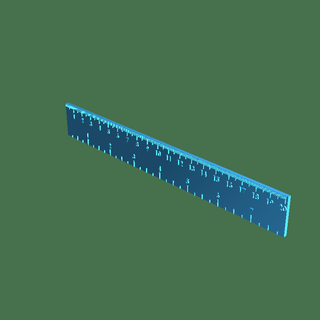 ruler Education 3d print model - Mito3D